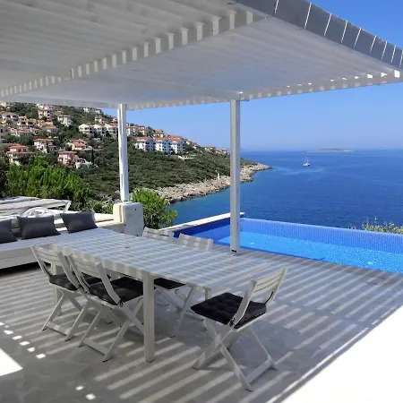 Guezel Elma -breathtaking Sea View Villa, Pool & Access To Sea * 卡斯